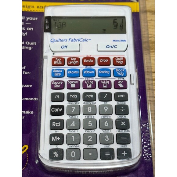 NEW Calculated Industries‎ Quilter’s FabriCalc Quilt Design & Fabric Estimator - Picture 4 of 7